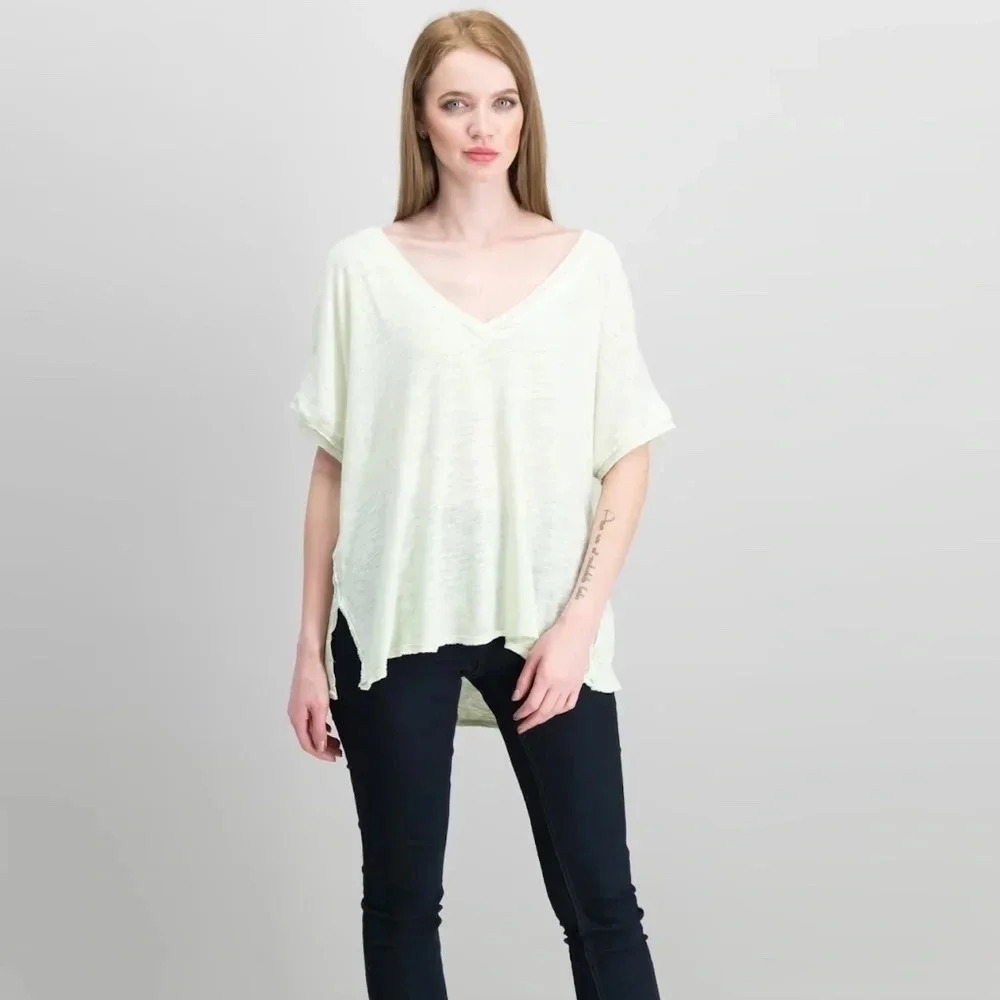 Free People We The Free Take Me Tee In Gladed  Green